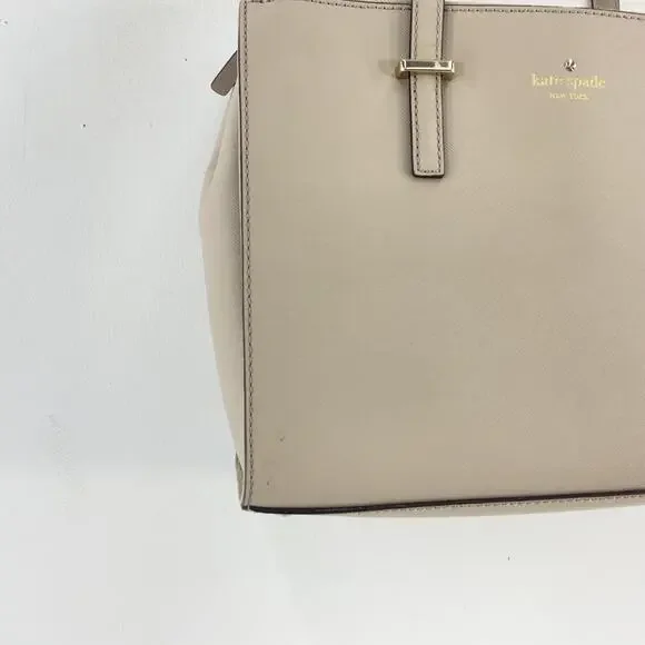 😍Kate Spade! Large Like New Cream Tote Bag - Picture 4 of 5